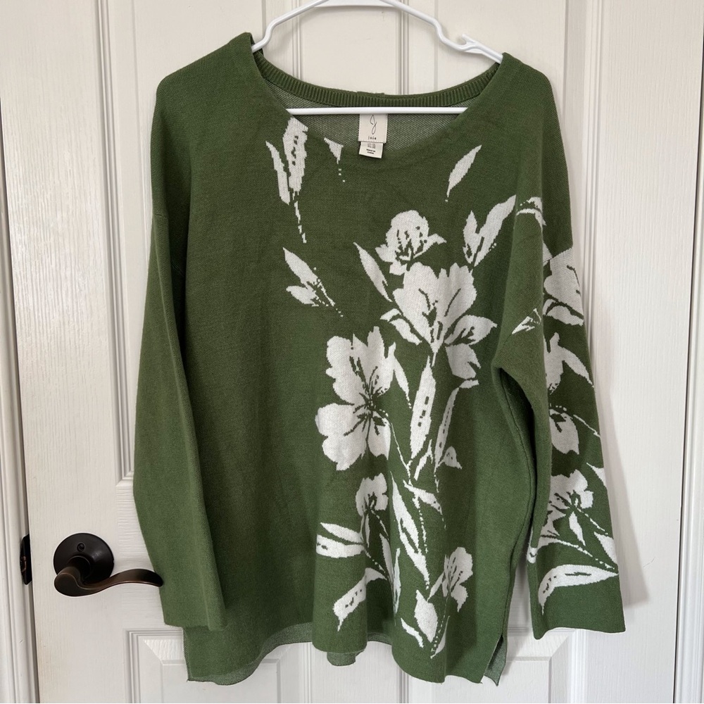 Joie Floral Knit Sweater